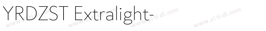 YRDZST Extralight字体转换 YRDZST Extralight字体转换